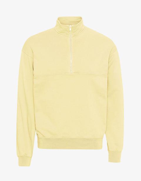 Organic Quarter Zip - Soft Yellow Product Image