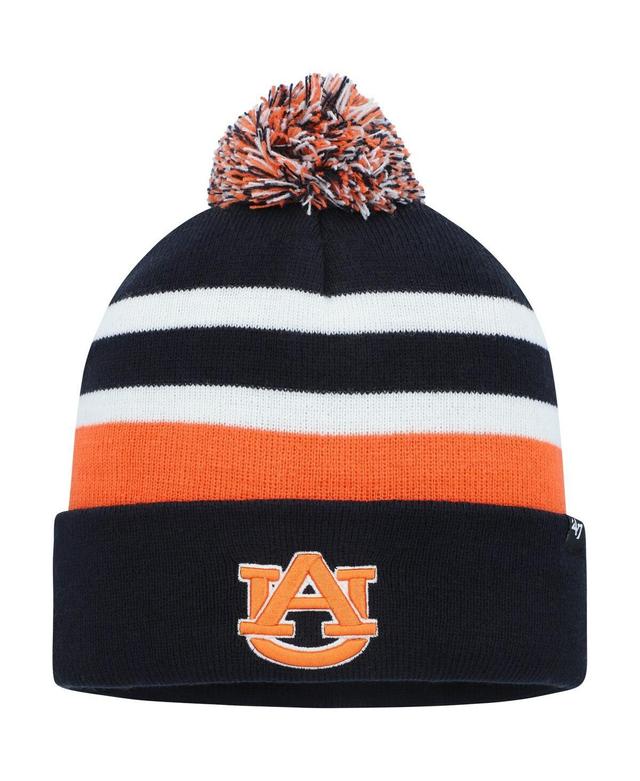 Mens 47 Auburn Tigers State Line Cuffed Knit Hat with Pom, Blue Product Image