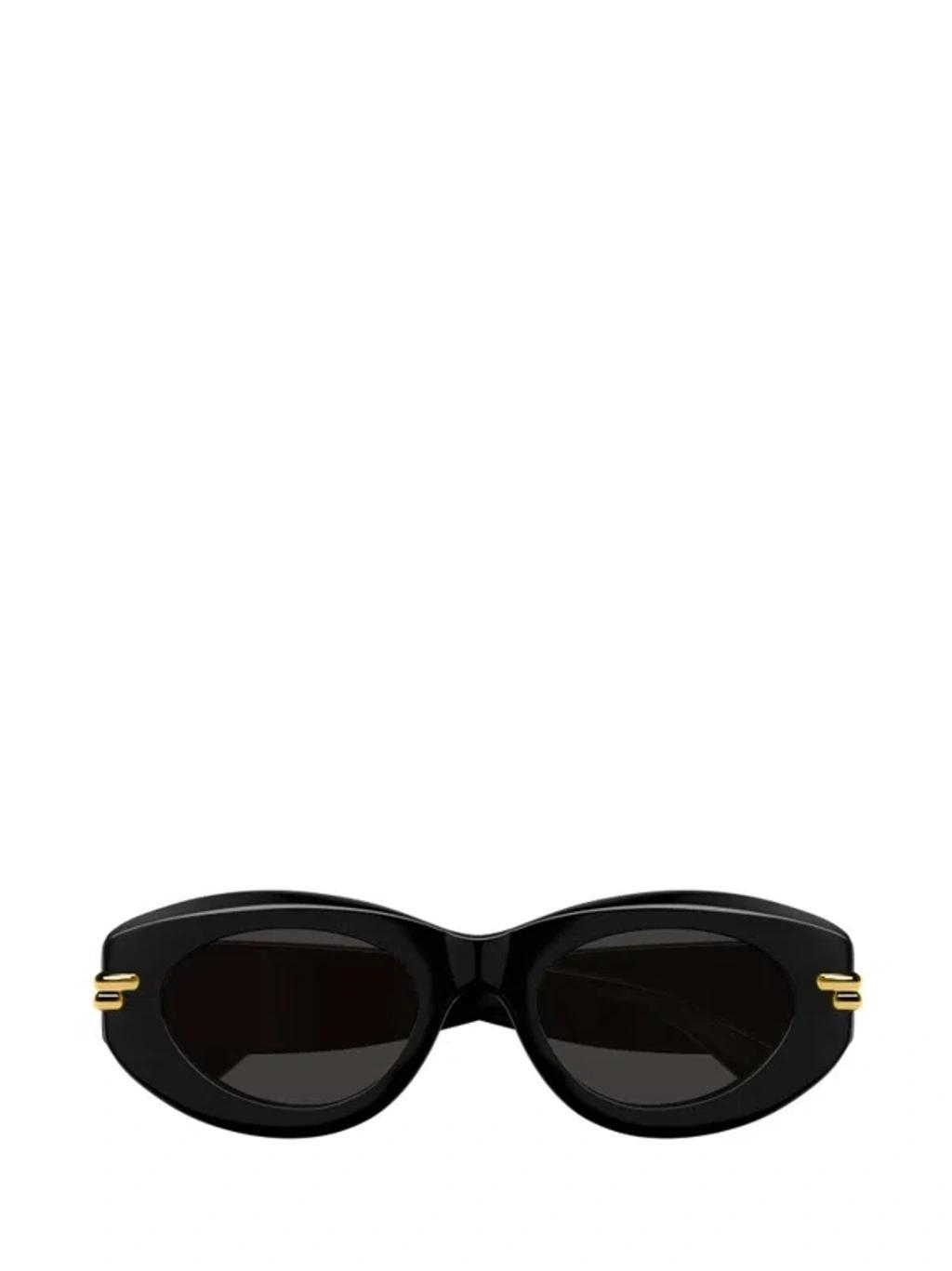 Round Acetate Sunglasses In Black product image