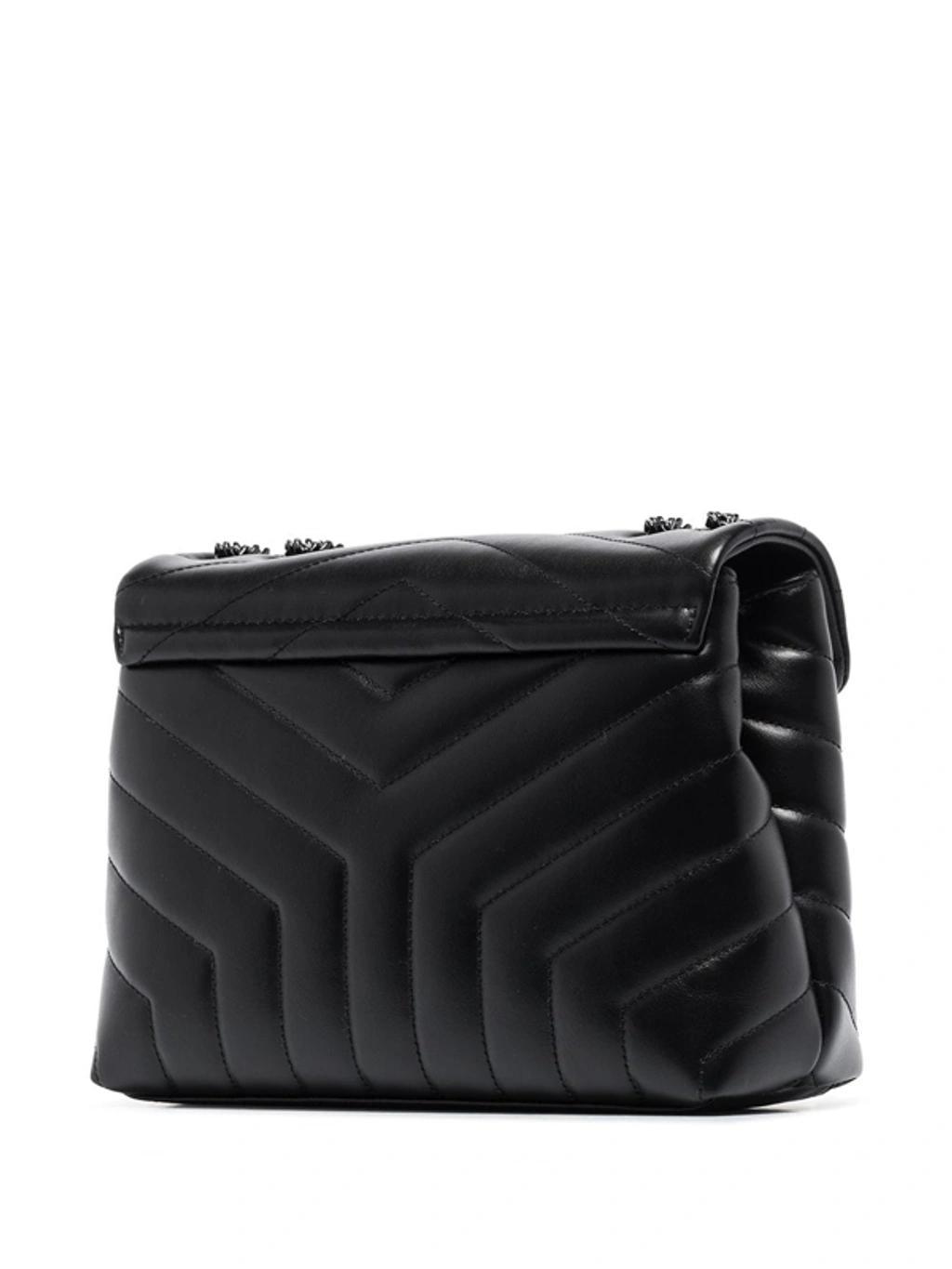 Small Loulou Quilted Shoulder Bag In Black Product Image