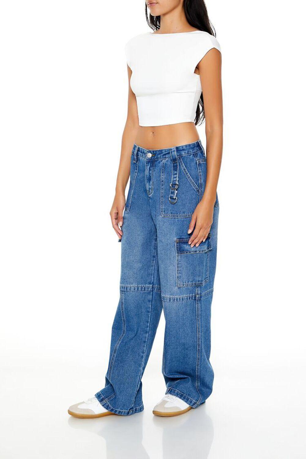 Straight Utility Cargo Jeans | Forever 21 Product Image