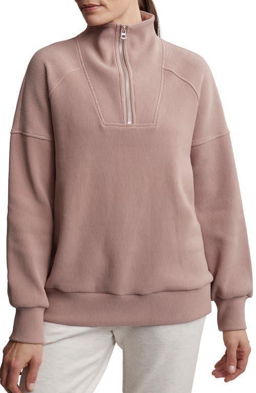 Varley Rhea 1/2 Zip Sweat (Antler) Women's Clothing Product Image