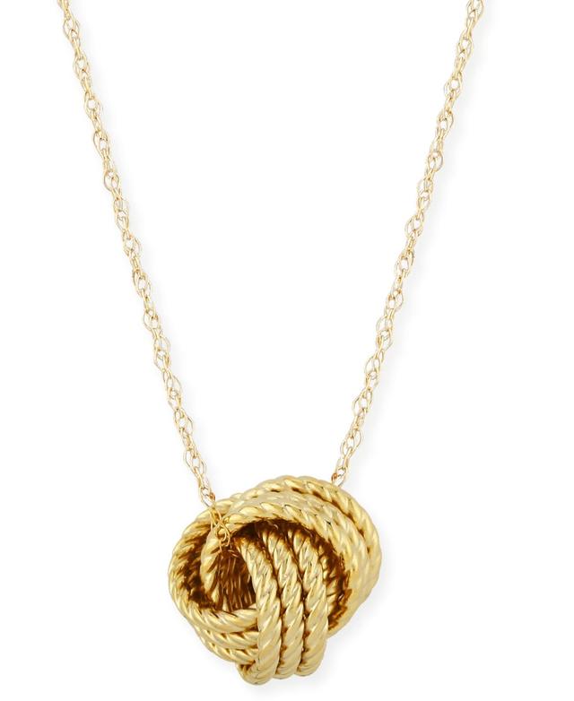 14K Yellow Gold Love Knot Necklace, 18 - 100% Exclusive Product Image