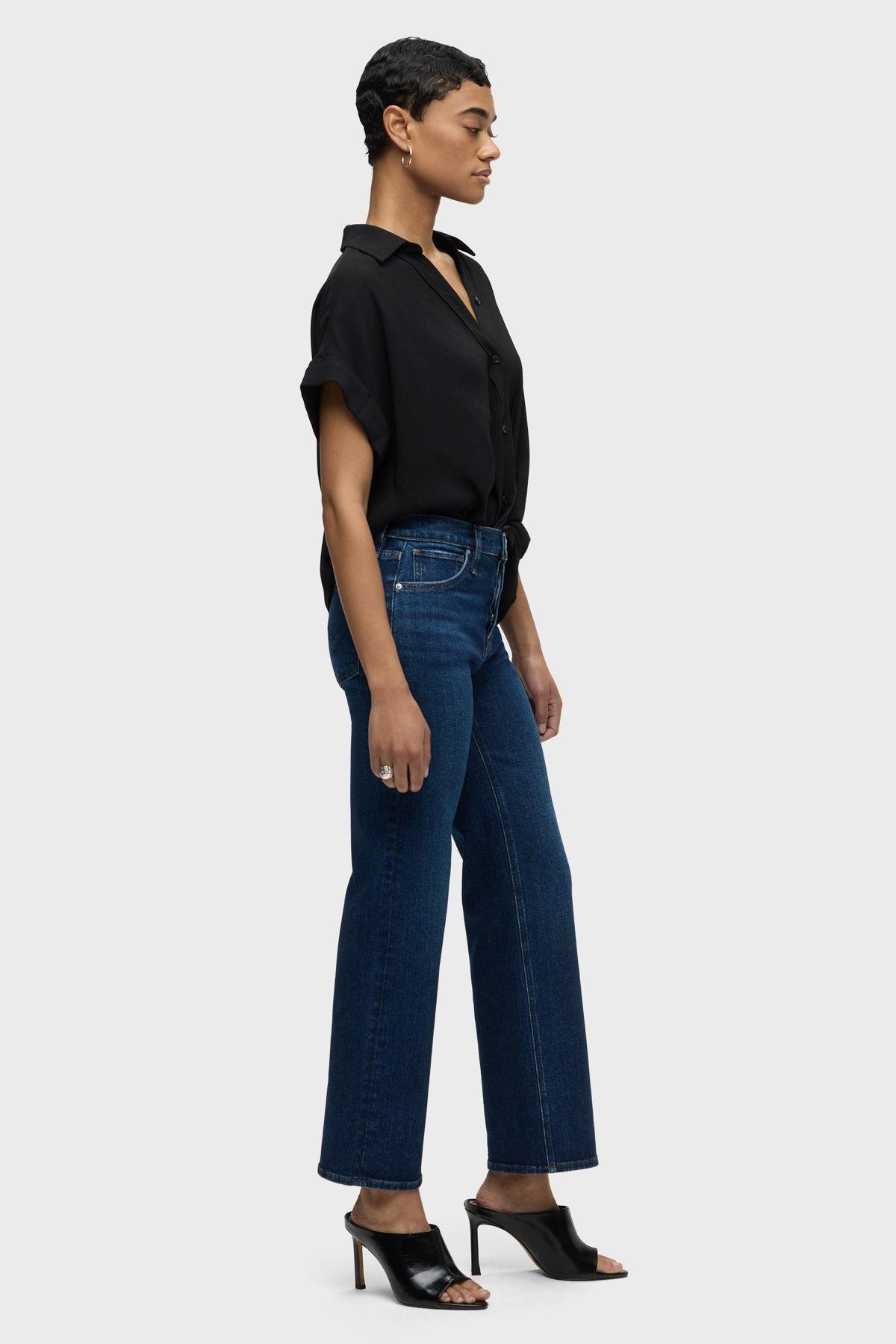 Rosie High-Rise Wide Leg Ankle Jean Female Product Image