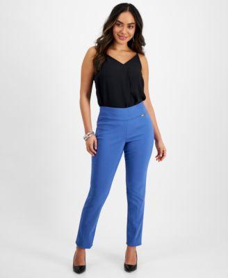 Mid-Rise Petite Tummy-Control Skinny Pants, Petite & Petite Short, Created for Macy's Product Image