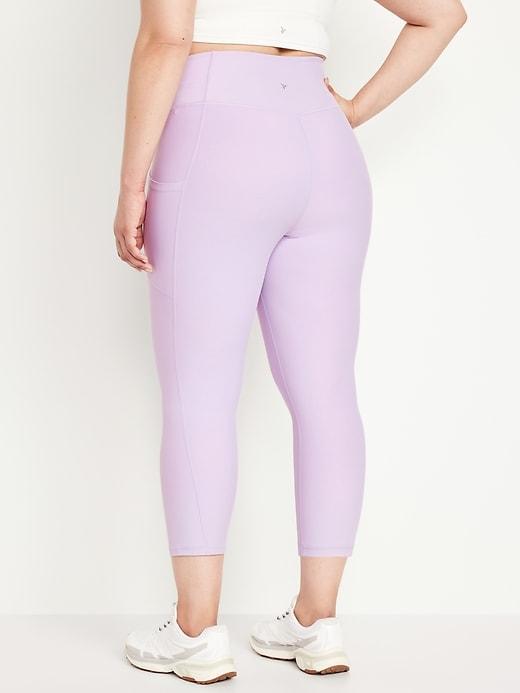 High-Waisted PowerSoft Crop Leggings Product Image