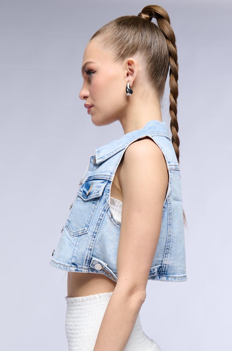 BACK TO THE BASICS DENIM VEST Product Image