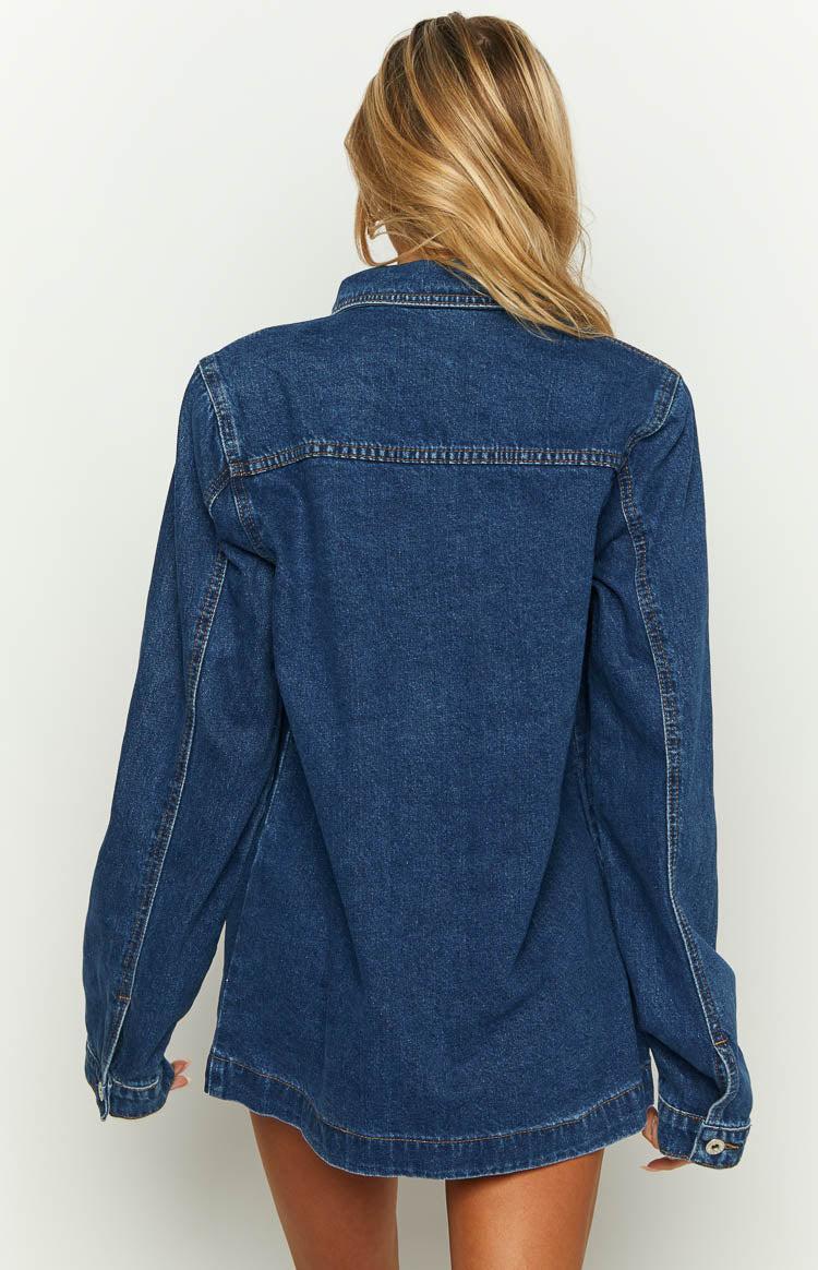 She's Got It Denim Long Sleeve Top Product Image