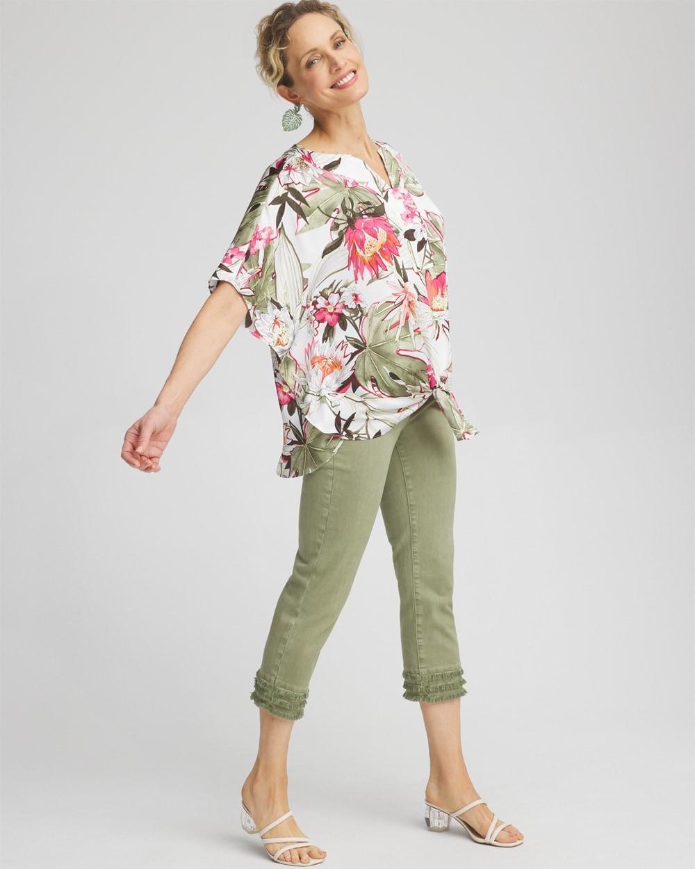 Fray Hem Pull-On Crops product image