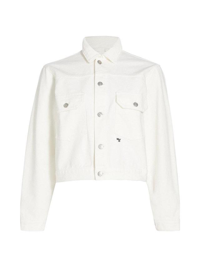 Womens Washed Canvas Work-Wear Jacket Product Image