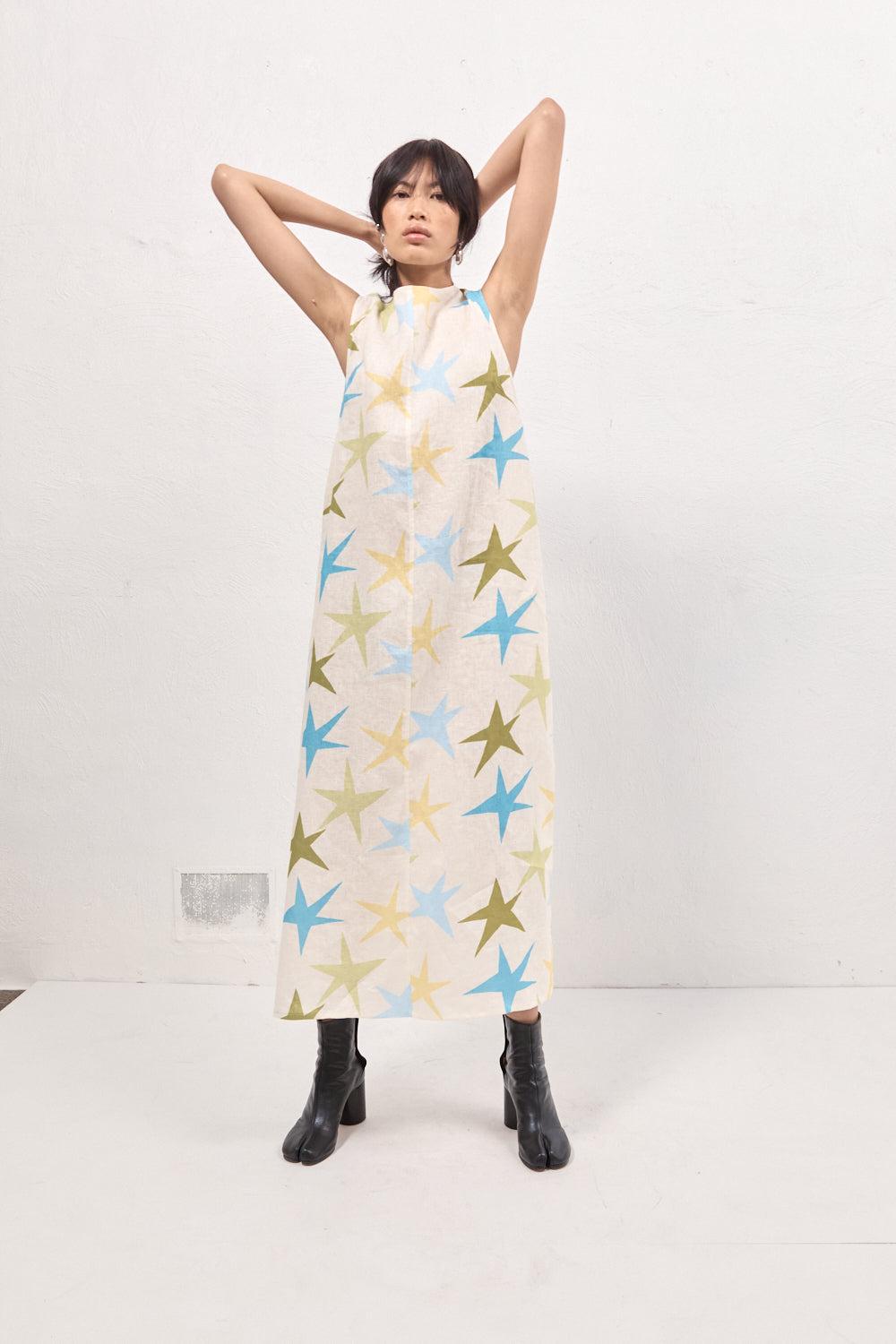 Ines Linen Maxi Dress Star Product Image