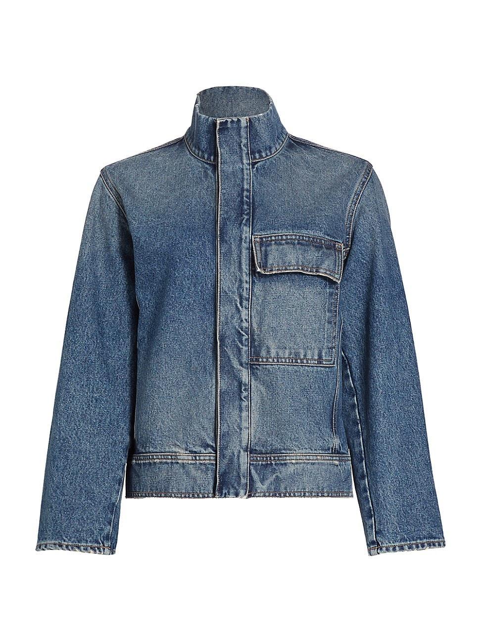 Womens Marilou Patch-Pocket Denim Jacket Product Image