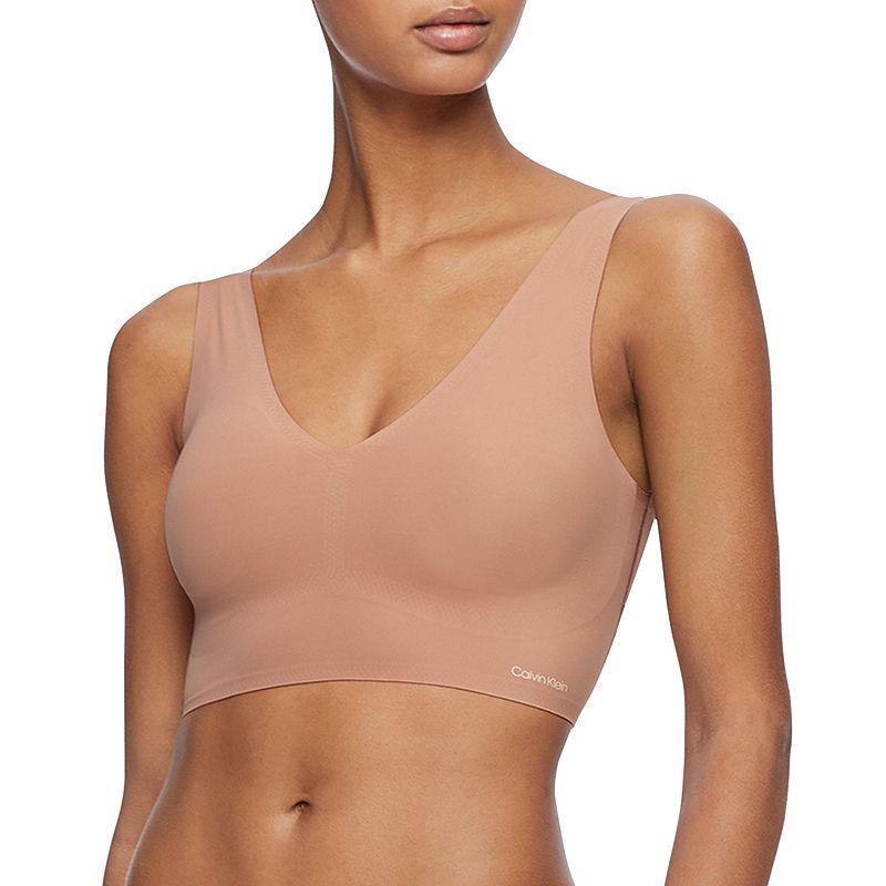 Calvin Klein Invisibles Comfort Lightly Lined V-Neck Bralette QF4708, Womens Product Image