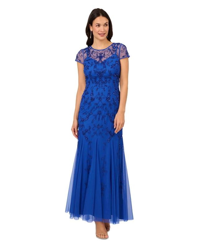 Women's Embellished Godet Gown Product Image