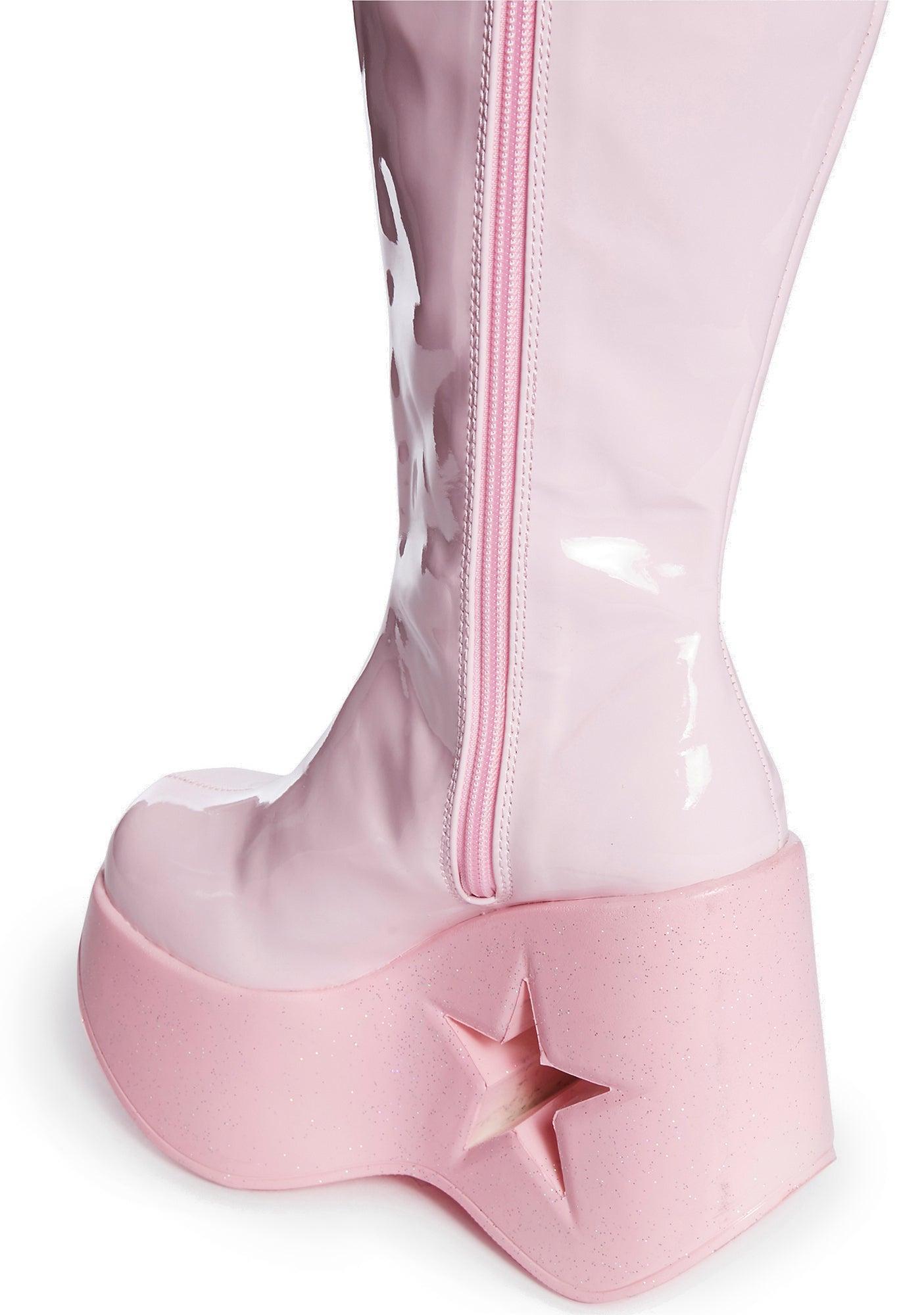 Pink Dynamite-218 Knee High Boots Male Product Image