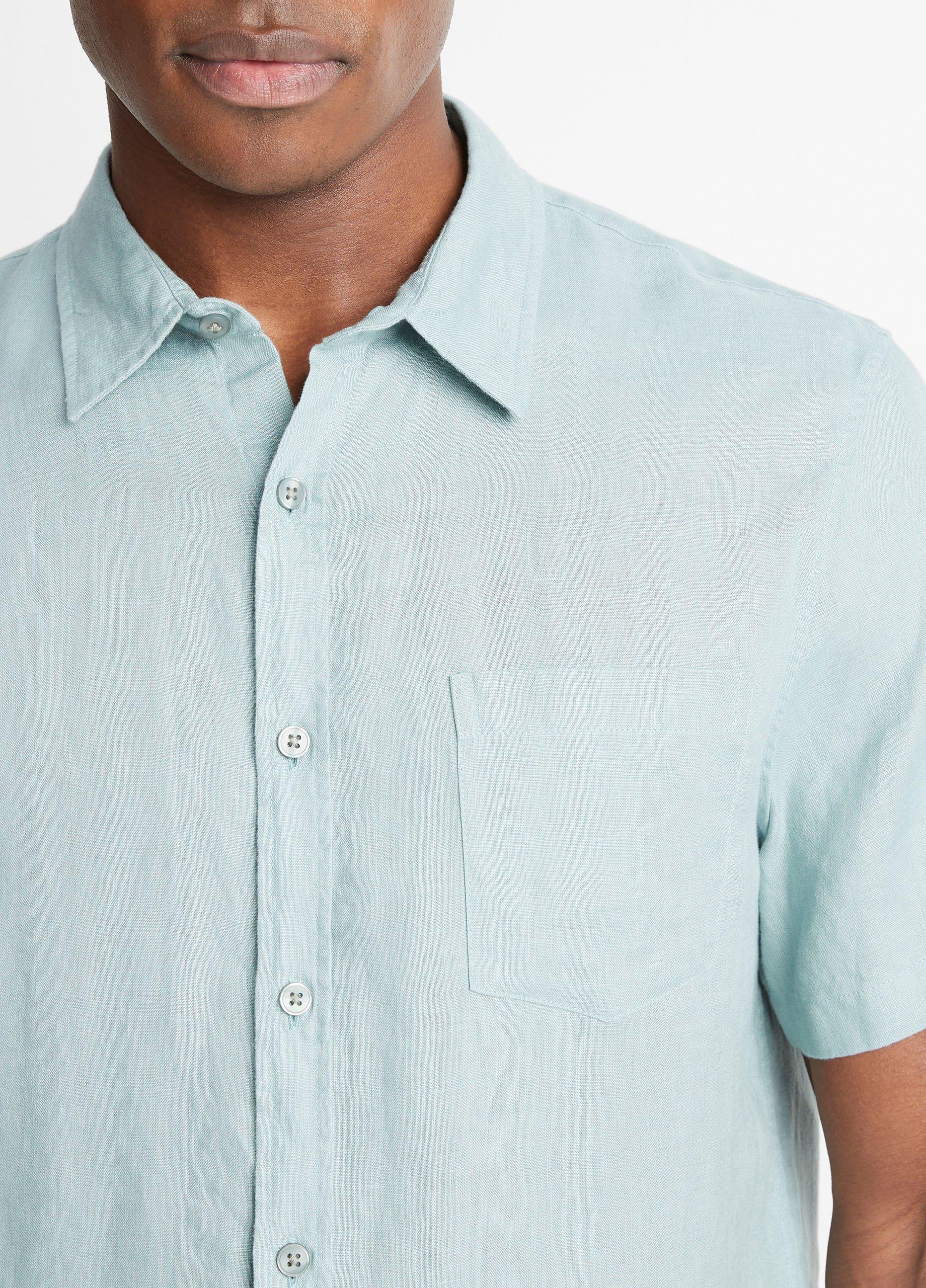 Linen Short-Sleeve Shirt Product Image