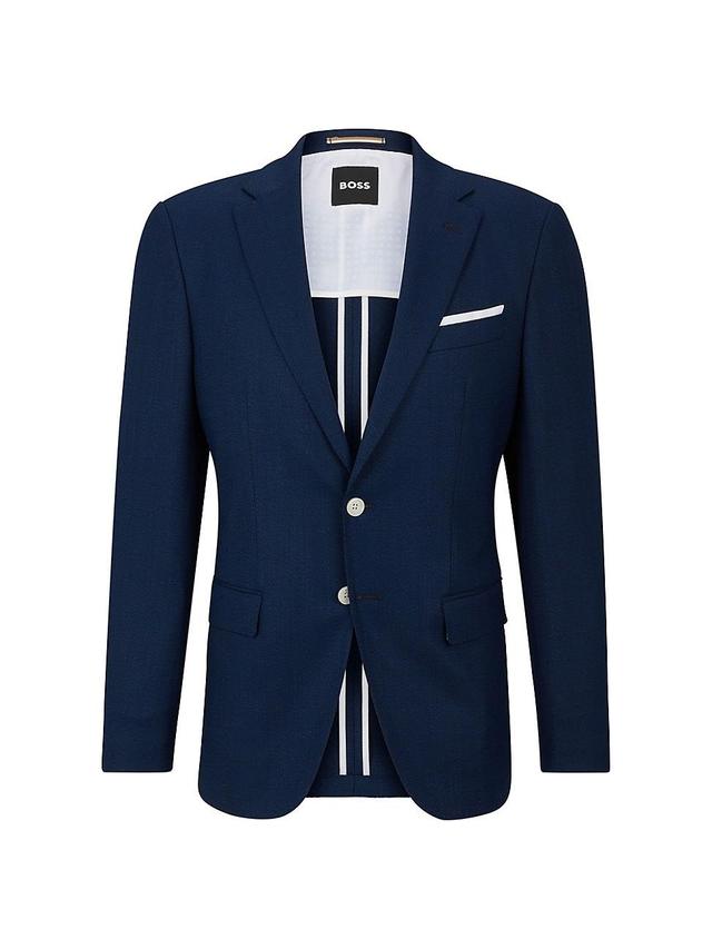 Mens Slim-Fit Jacket in Wool Blend Product Image