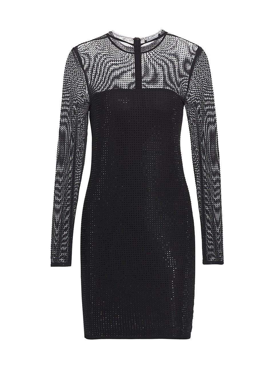 Womens Dahlia Crystal Bodycon Mini Dress Product Image