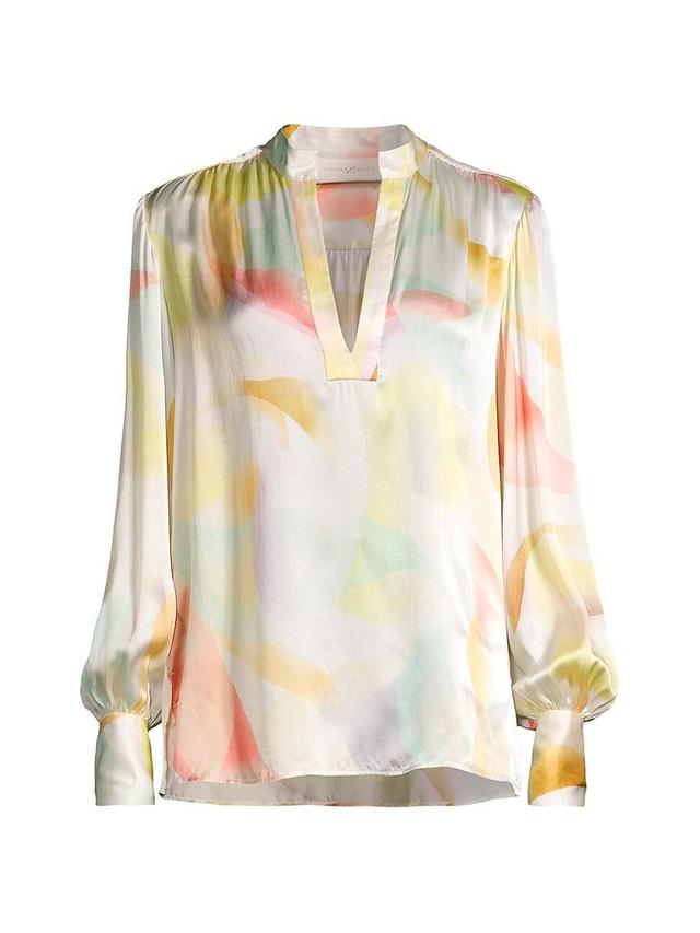 Womens Sweet Whispers Silk Blouse Product Image