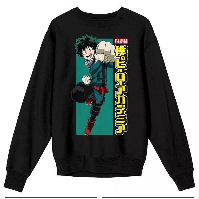 Mens My Hero Academia Deku Logo Sweatshirt Product Image