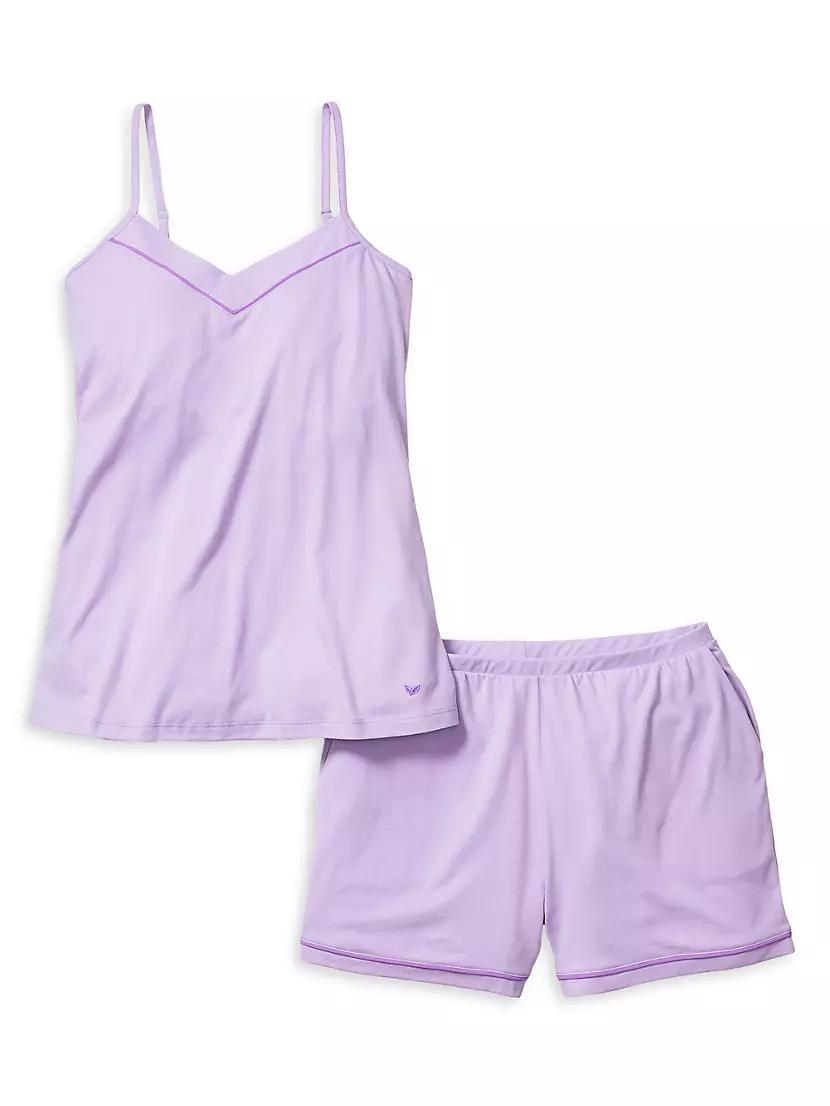 2-Piece Luxe Pima Cotton Cami Shorts Set Product Image