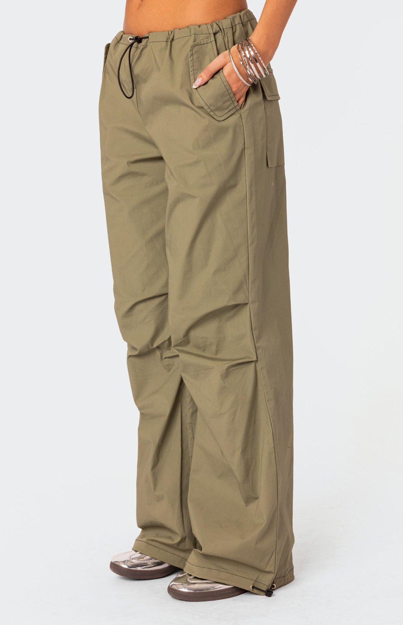 Edikted Women's Fey Cargo Parachute Pants Product Image