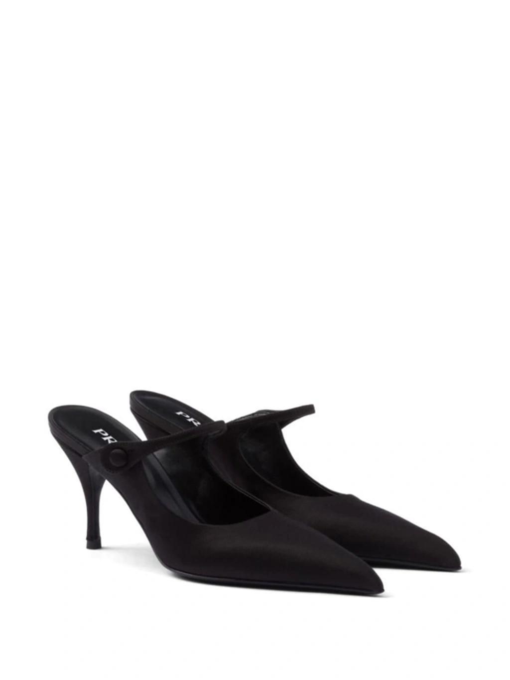 Modellerie Pointed Toe Mule In Black Product Image