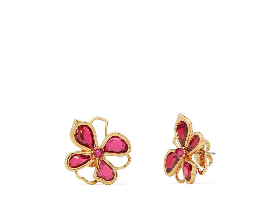 kate spade new york crystal flower stud earrings Product Image