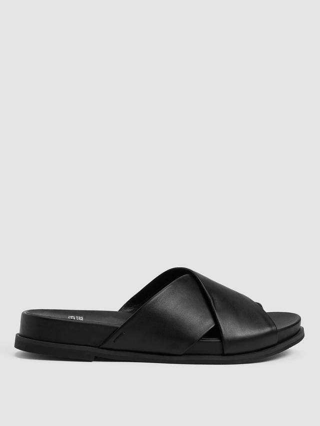 EILEEN FISHER Dibs Nappa Leather Wedge Sandalfemale Product Image