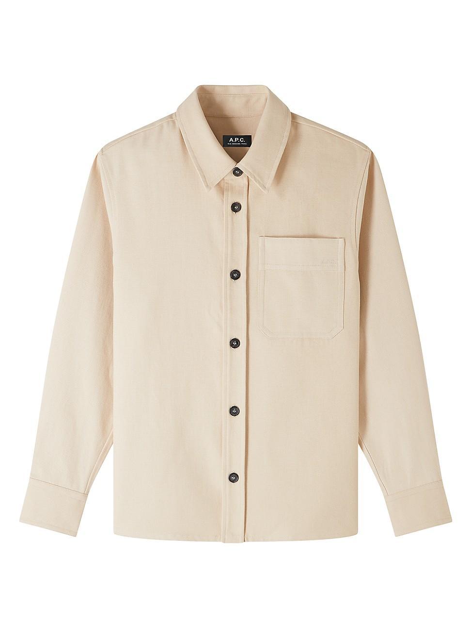 Mens Cotton Canvas Shirt Jacket Product Image