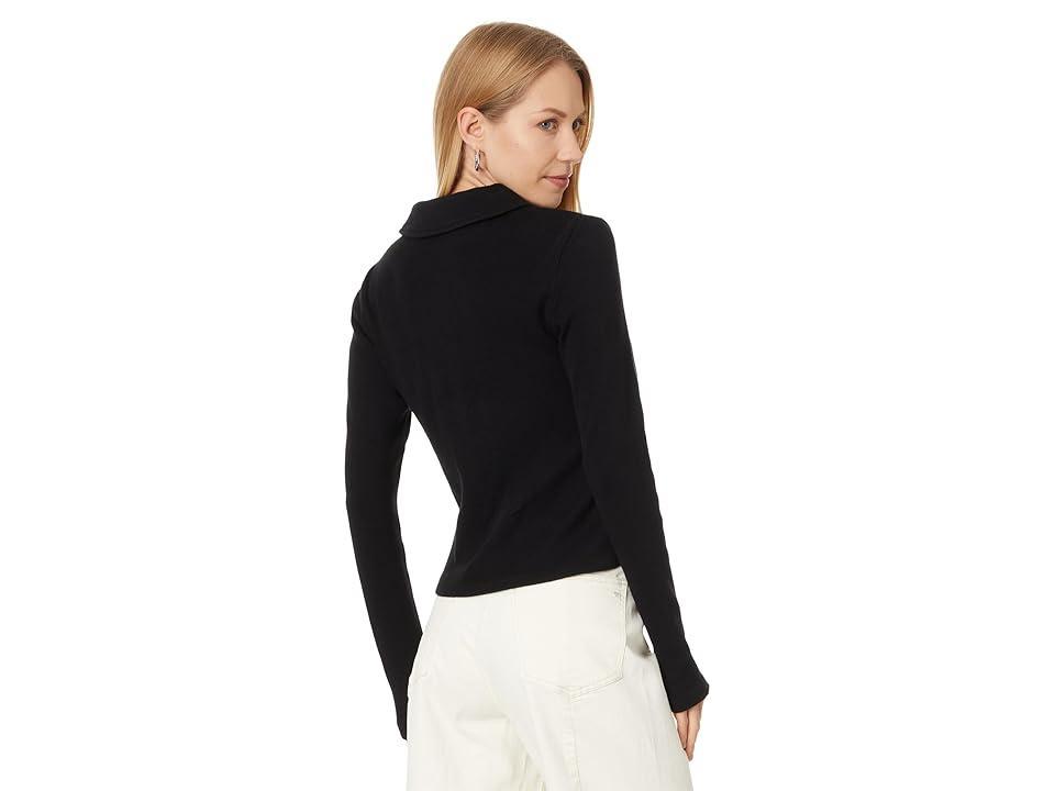 Madewell Grill Long Sleeve Full Zip Top (Jet ) Women's Clothing Product Image