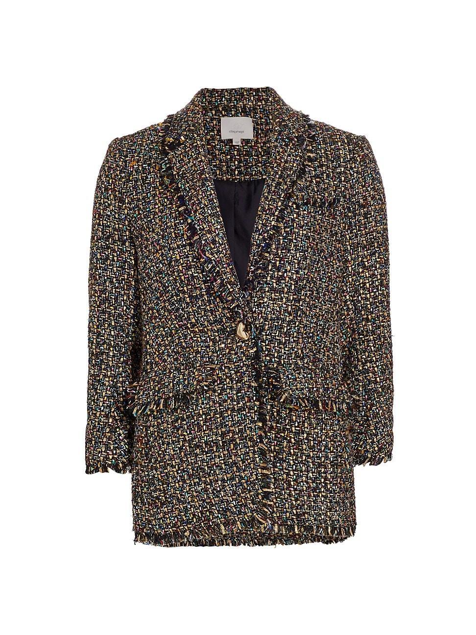 Womens Khloe Confetti Tweed Blazer Product Image