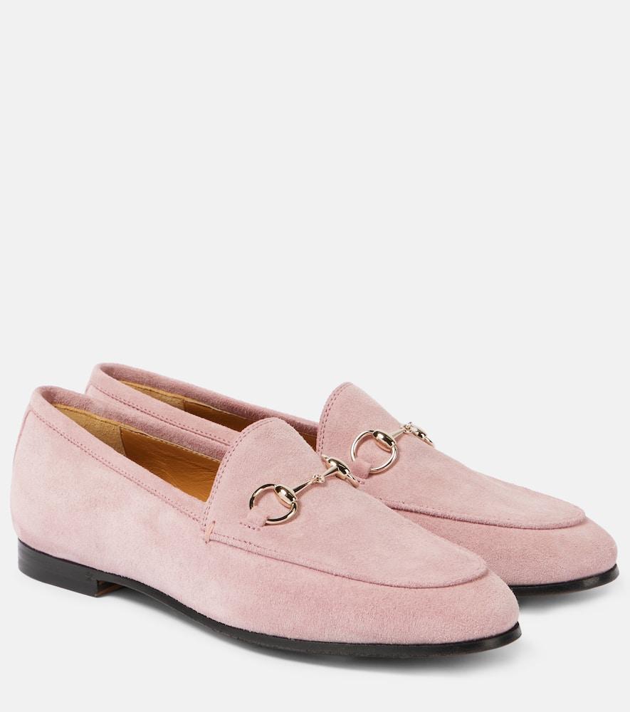 Jordaan Horsebit Suede Loafers In Pink Product Image