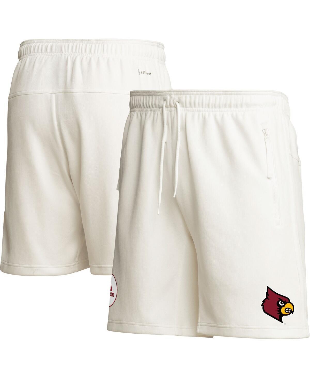 Mens adidas Cream Louisville Cardinals Zero Dye Aeroready Shorts Product Image