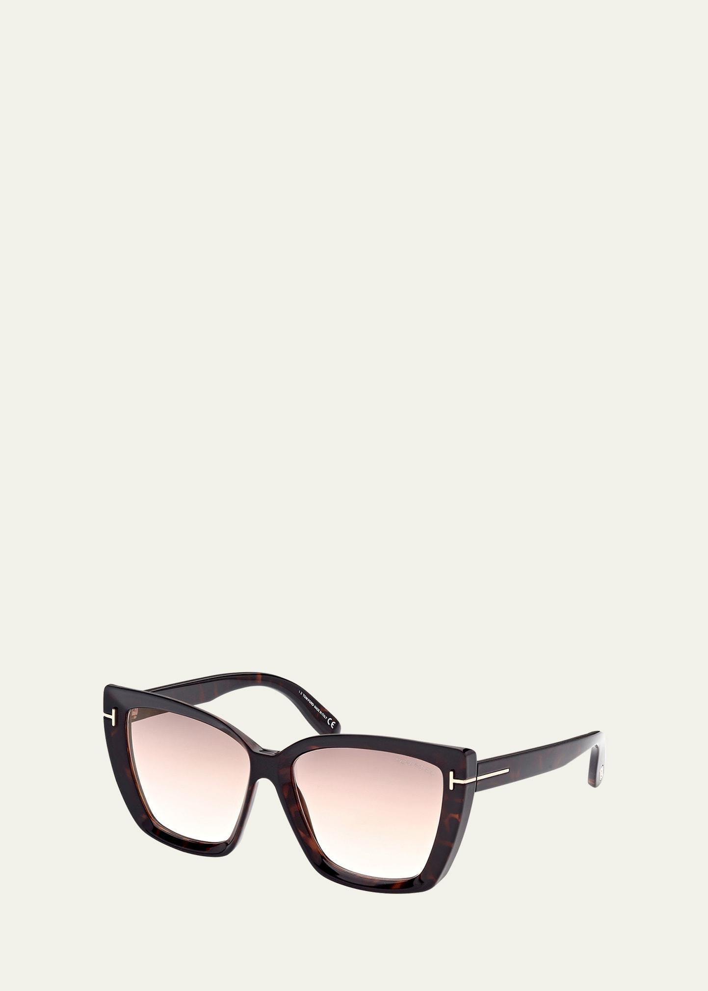 Scarlet Square Injection Plastic Sunglasses Product Image