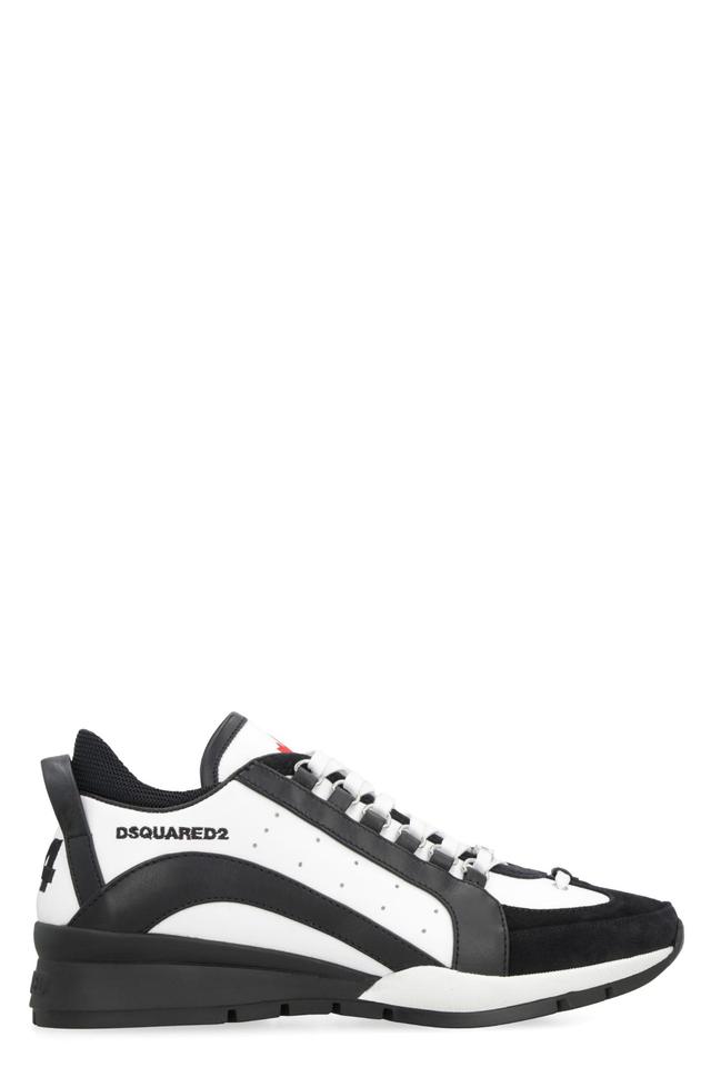 DSQUARED2 Legendary Leather Low-top Sneakers In Black Product Image