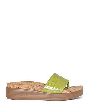 Donald Pliner Womens Leather Demi Wedge Thong Sandals Product Image