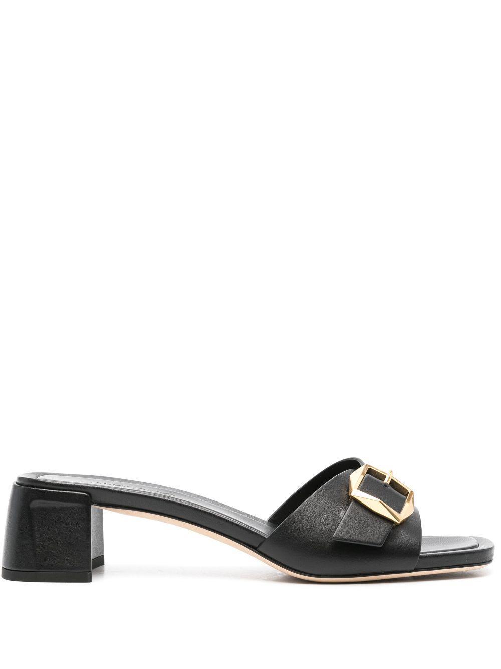 JIMMY CHOO Hawke Mules 40mm In Black Product Image