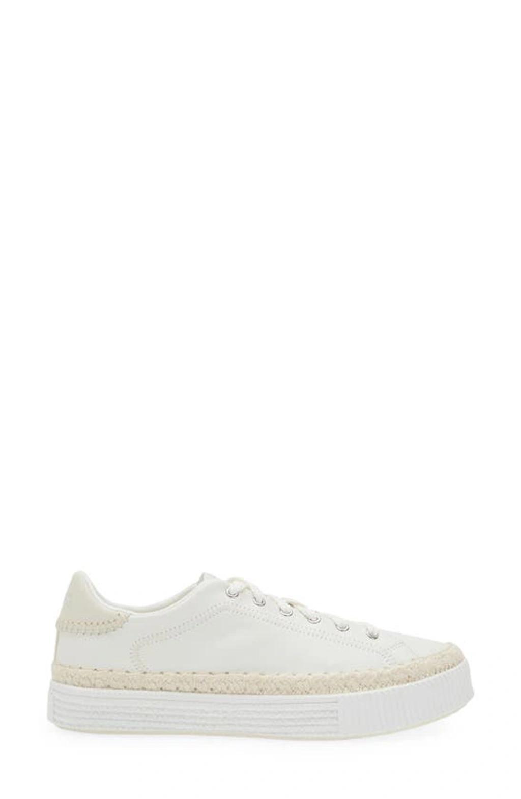 Telma Leather Espadrille Sneakers In White Product Image