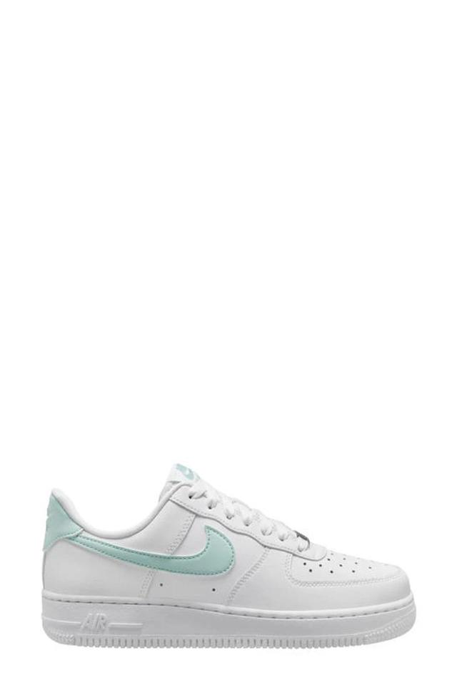 NIKE Air Force 1 Leather Sneakers In Weiss Product Image