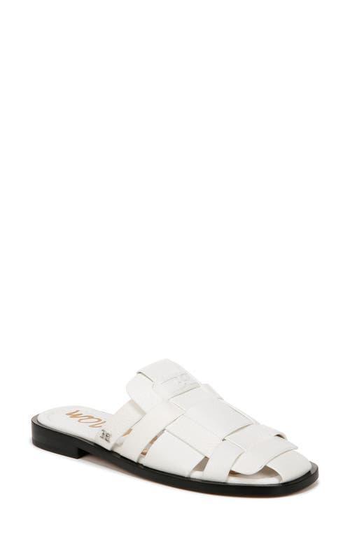 Sam Edelman Dina Slip On Mule White Leather 7.5 Product Image