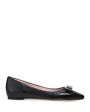 kate spade new york Womens Bowdie Slip On Pointed Toe Ballet Flats Product Image