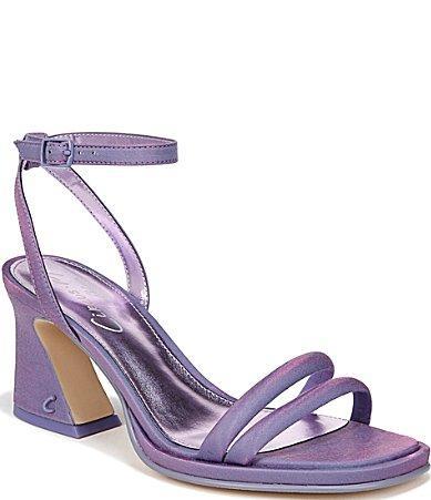 Circus NY by Sam Edelman Hartlie Satin Iridescent Ankle Strap Puff Dress Sandals Product Image