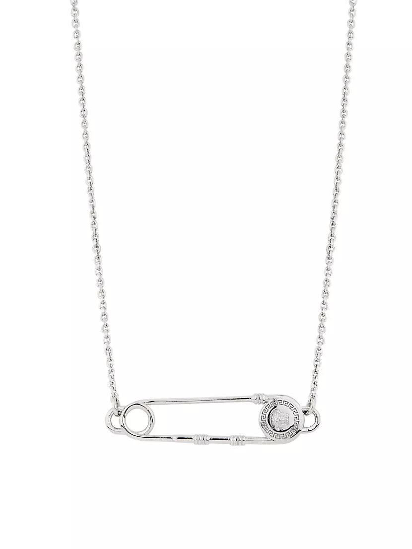 Medusa Safety Pin Chain Necklace Product Image