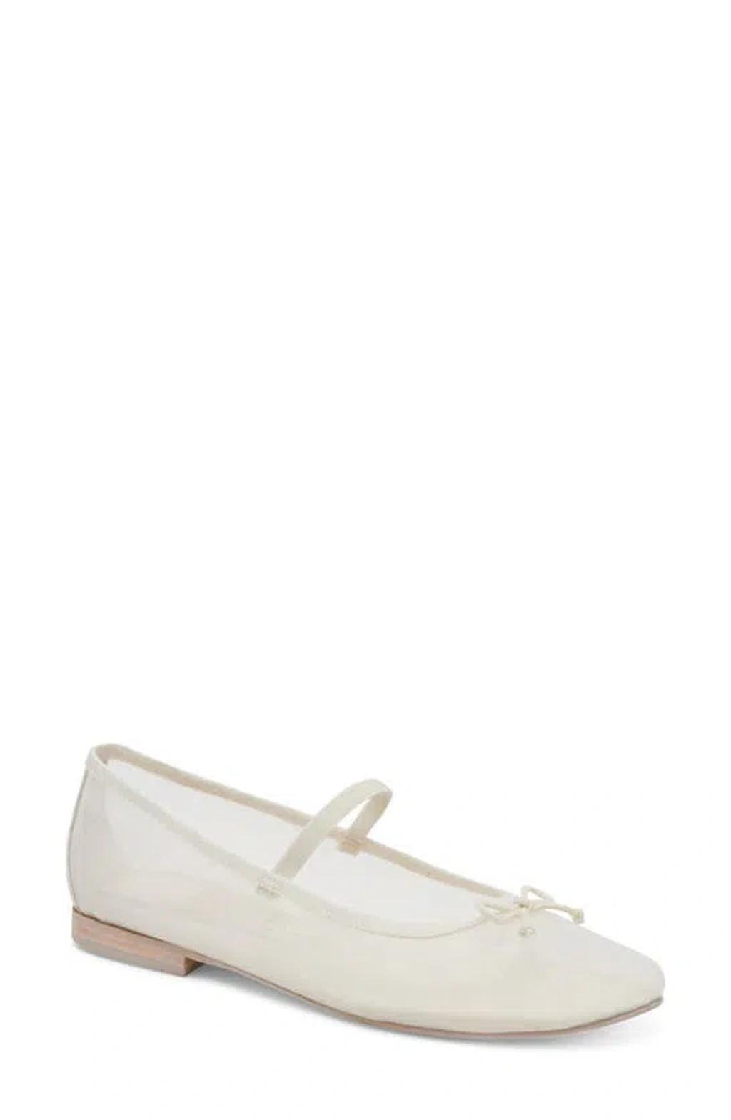 DOLCE VITA Cadel Mary Jane Flat In Ivory Mesh Product Image