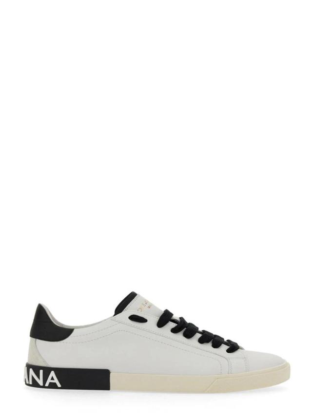 Leather Sneaker In White Product Image