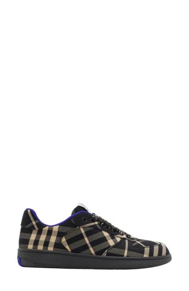 BURBERRY Terrace Checked Sneakers In Black Check Product Image