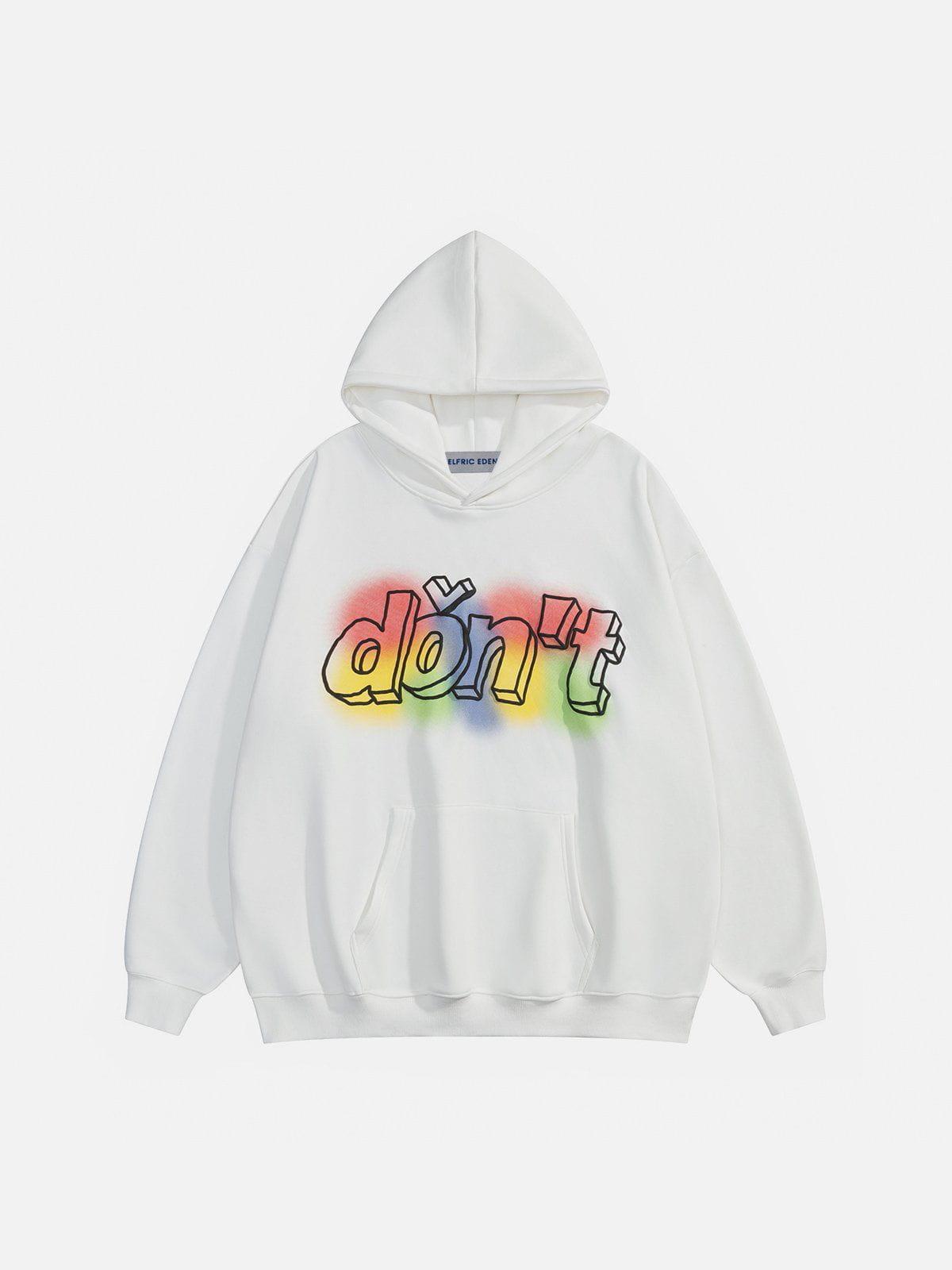 Aelfric Eden Colorful 3D Letter Hoodie Product Image