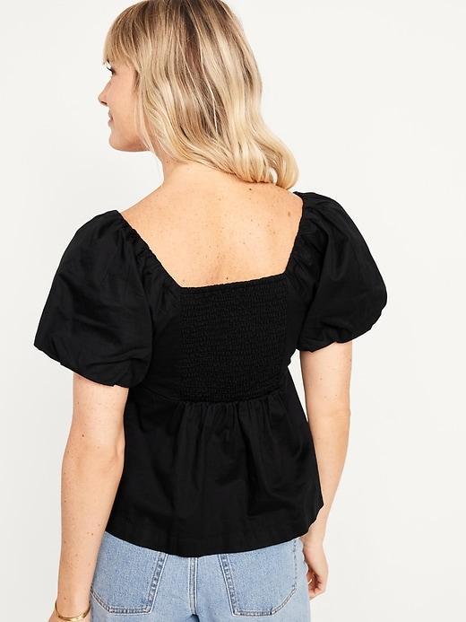 Waist-Defined V-Neck Top for Women Product Image