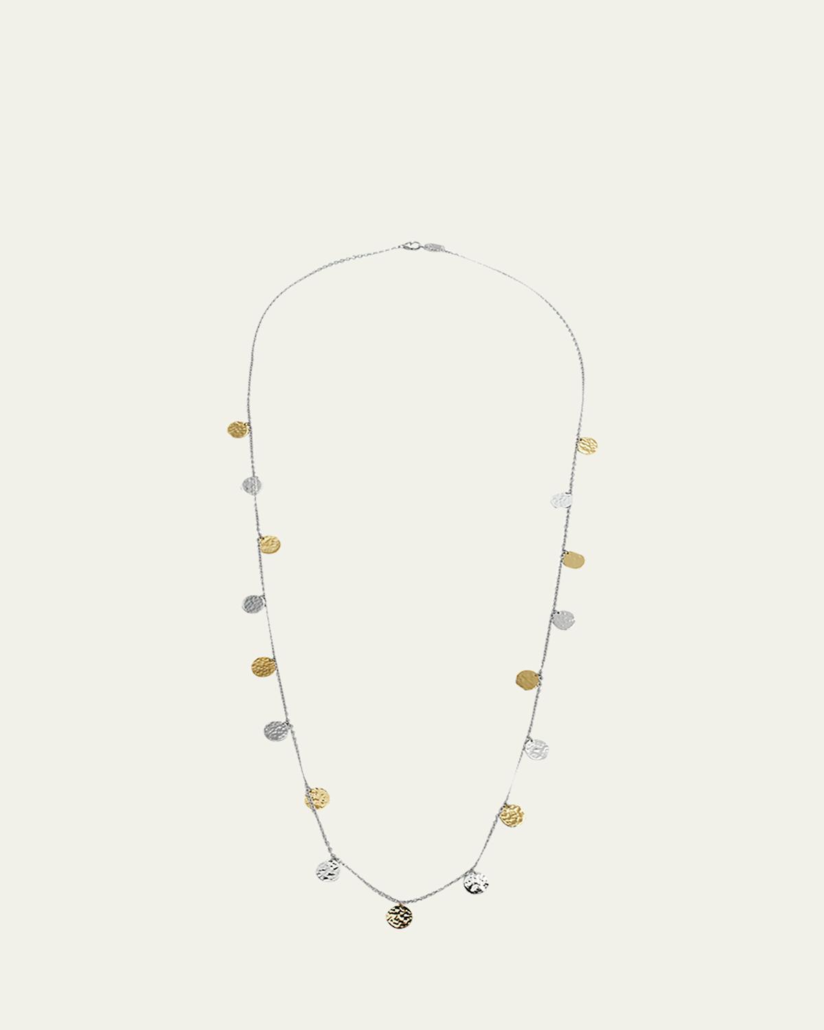 Ippolita 18K Gold & Sterling Silver Classico Hammered Disc Statement Necklace, 33 Product Image